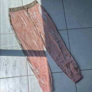 Zara Pink and Silver Shimmer Pants